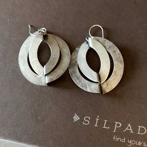 Silpada oxidized .925 Sterling silver earrings